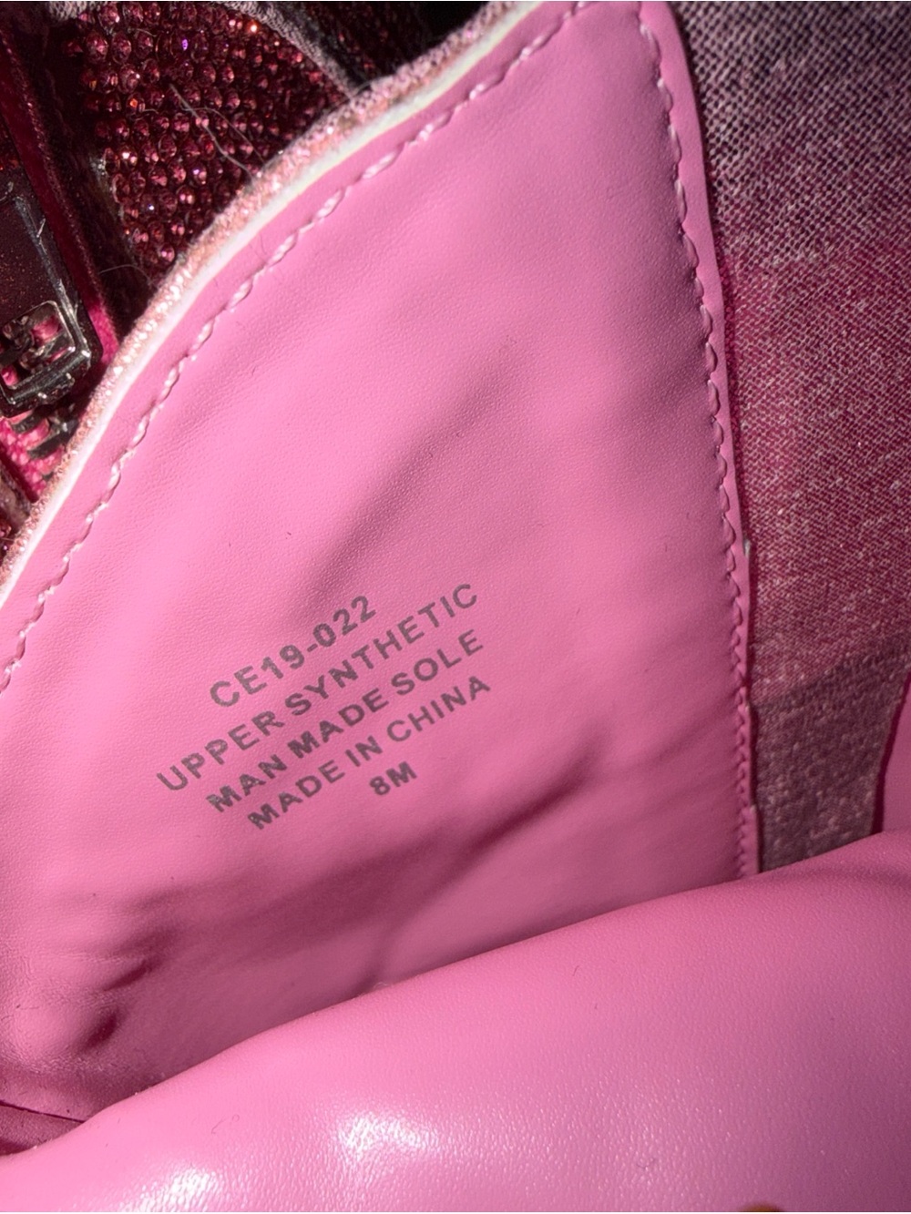 Pink Rhinestone Boot Heels NEW - Picture 8 of 10